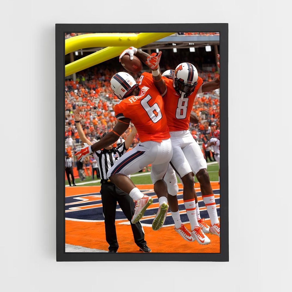 Poster Touchdown Illini – affiche Basketball (vue 2)